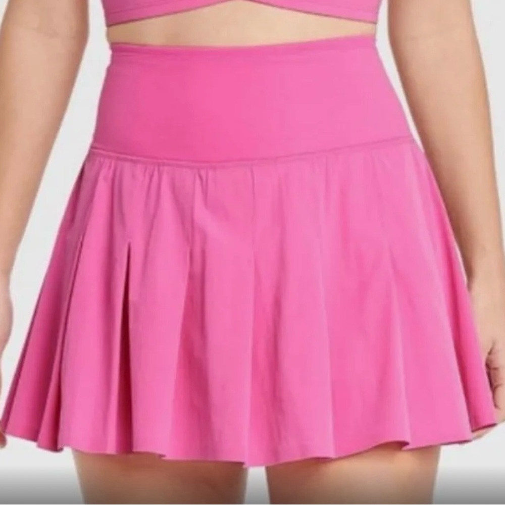 Pink tennis skirt